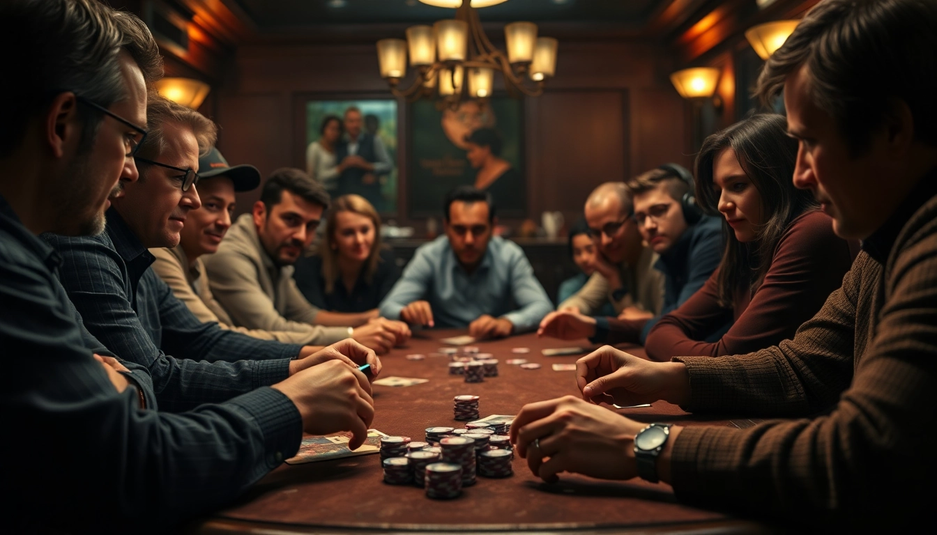 Gabungkan pemain dalam domino88 login poker game di meja poker, suasana hangat dan menegangkan.