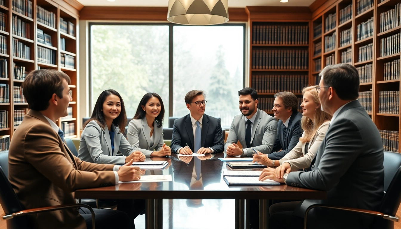 Engaged legal consultation at https://www.agslawfirm.com showcasing professional attorneys and clients.