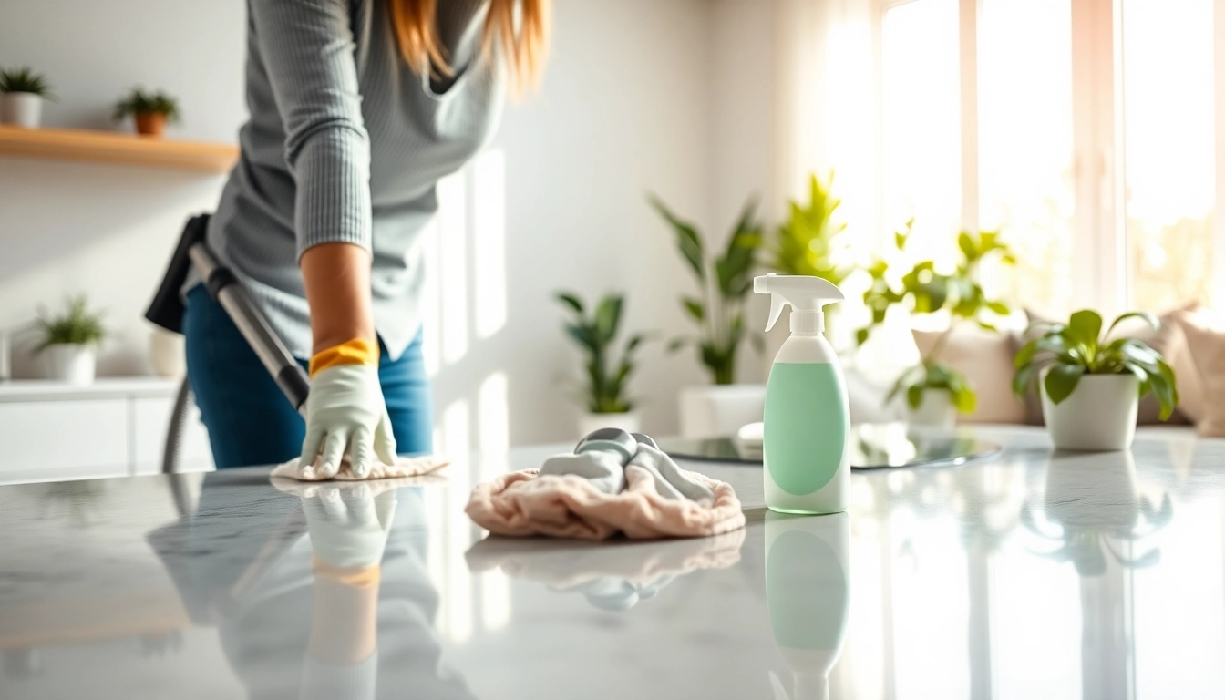 Cleaning service provider meticulously cleans a bright home interior, showcasing effective service.
