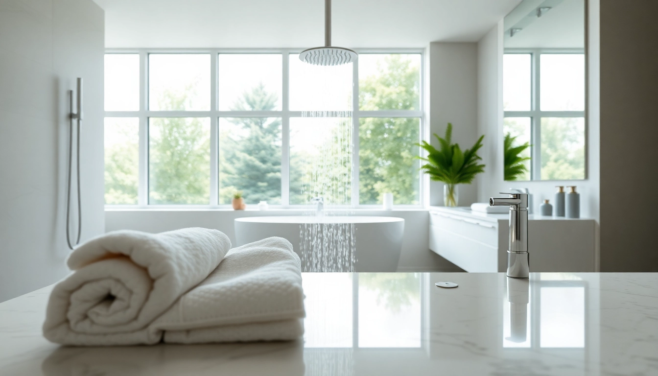 Experience the luxury of elegant showers uk in a modern bathroom with lush decor.