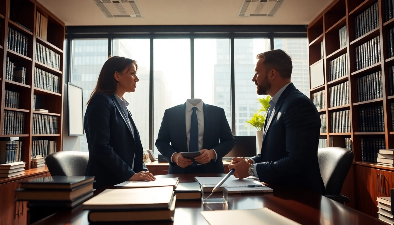 Boca Raton Construction Litigation Lawyer consulting with a client in a welcoming office.