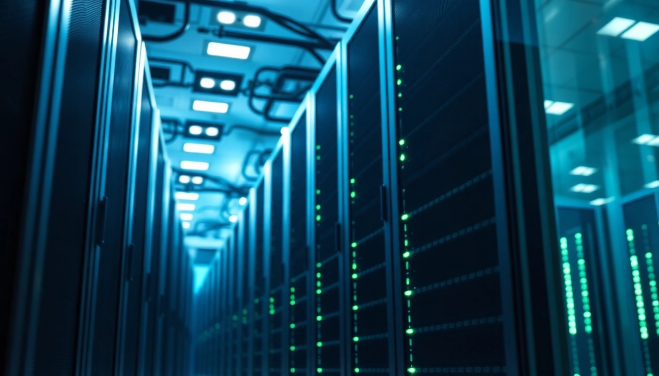 Cloud mining data center featuring advanced servers and technology.