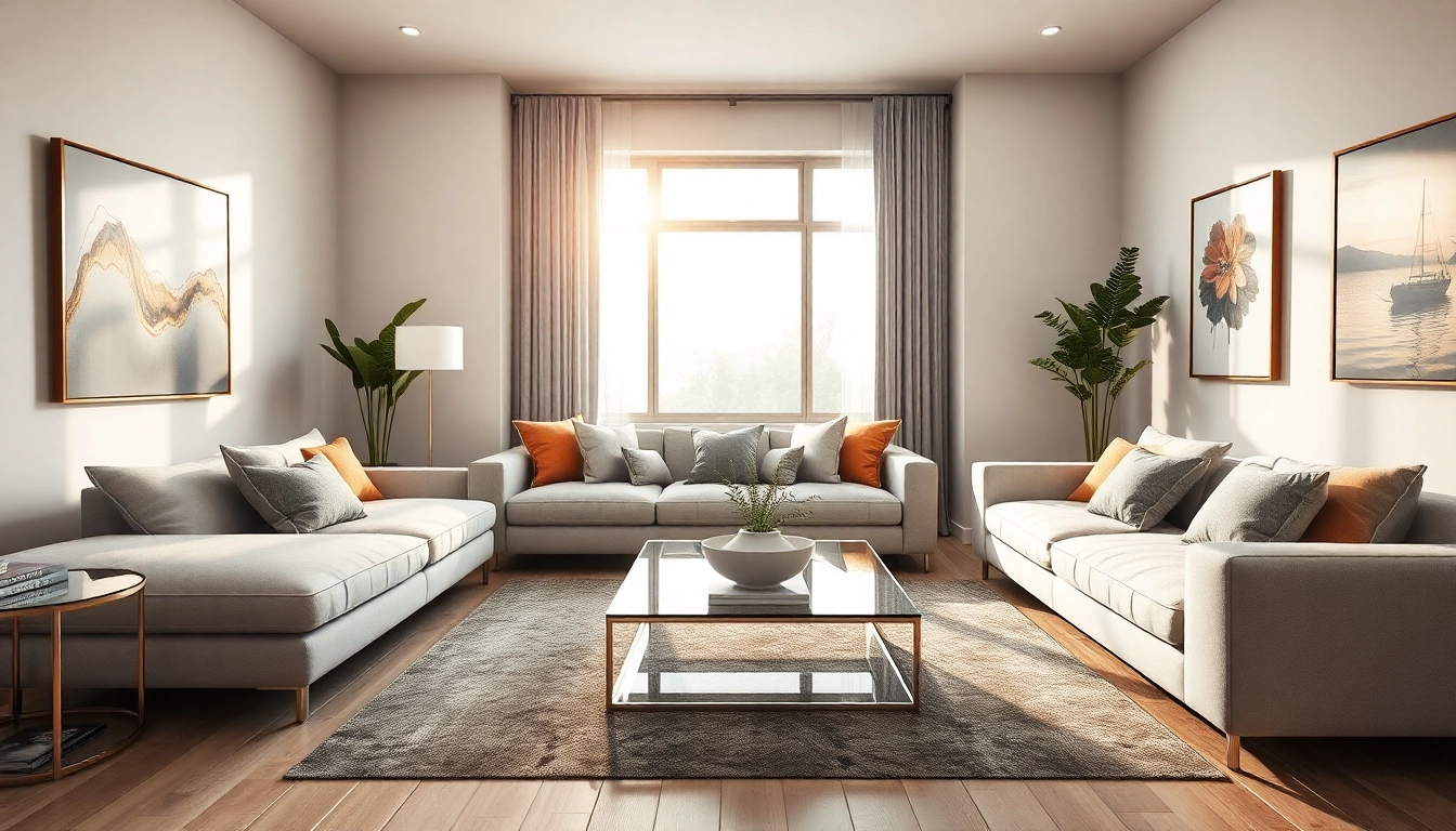 Showcase stylish modern furniture from https://deco2.gr in a chic living room setting.