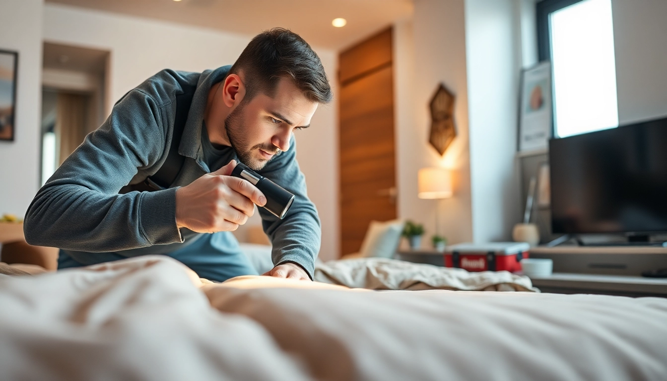 Inspecting treatment methods at https://affordablebedbugexterminators.com for effective pest control.