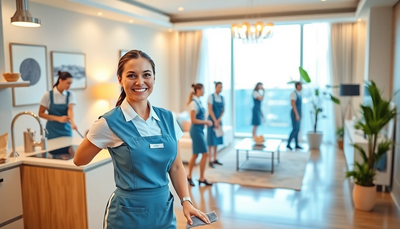 Hire a professional Maid Dubai providing efficient cleaning services in a modern home environment.