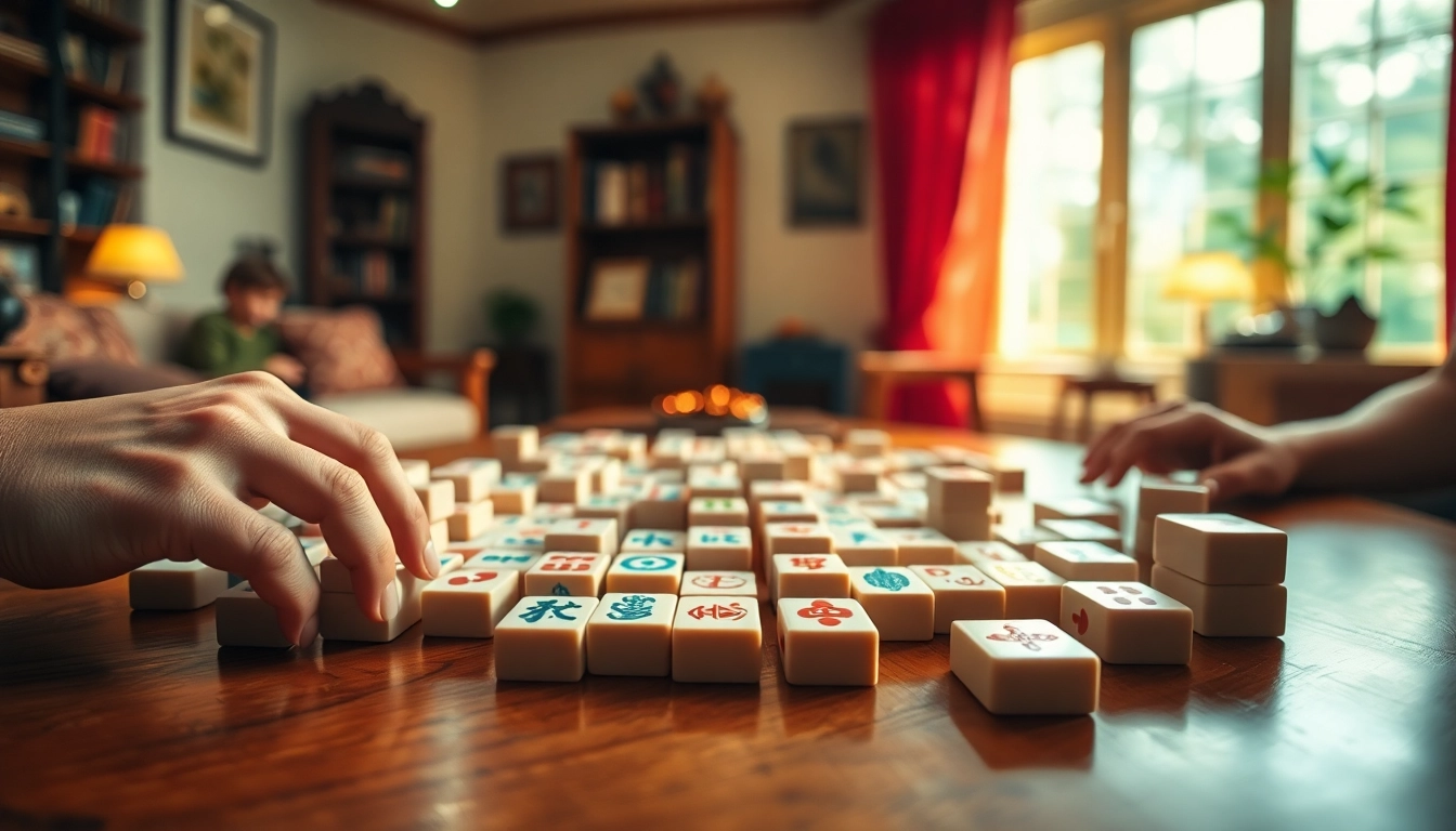 Mainkan mahjong dengan keramahtamahan dalam suasana nyaman di meja permainan.