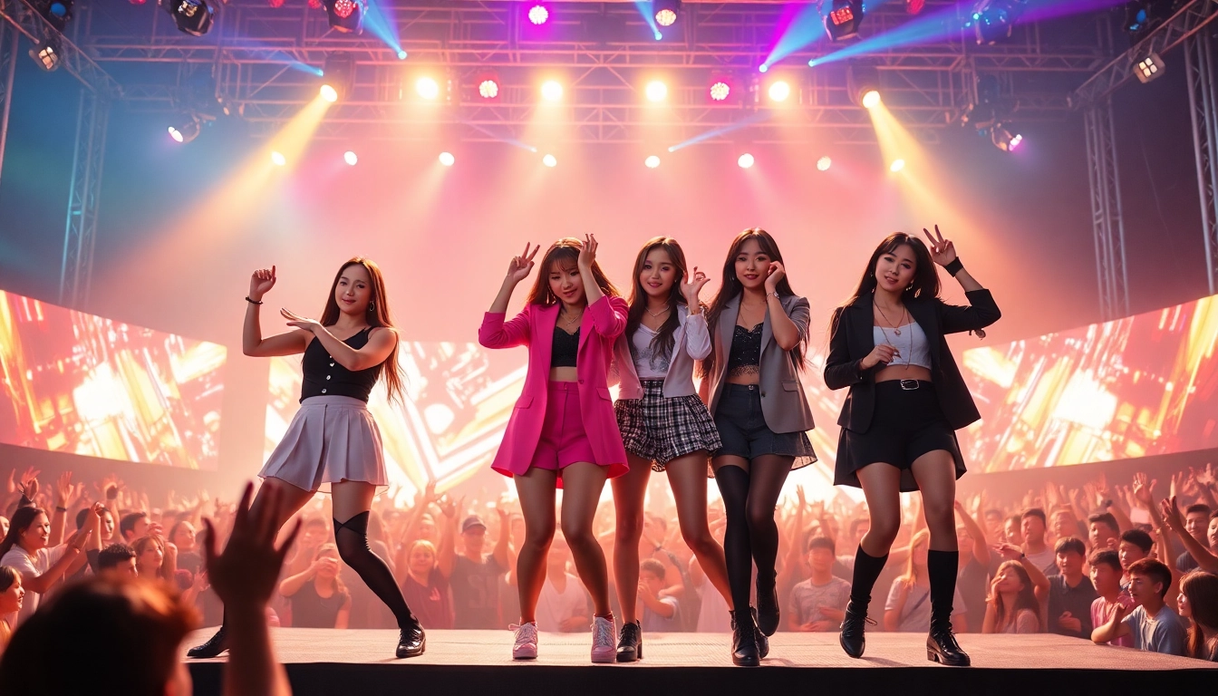 Blackpink news highlights concert performance of the K-pop group showcasing captivating stage presence.