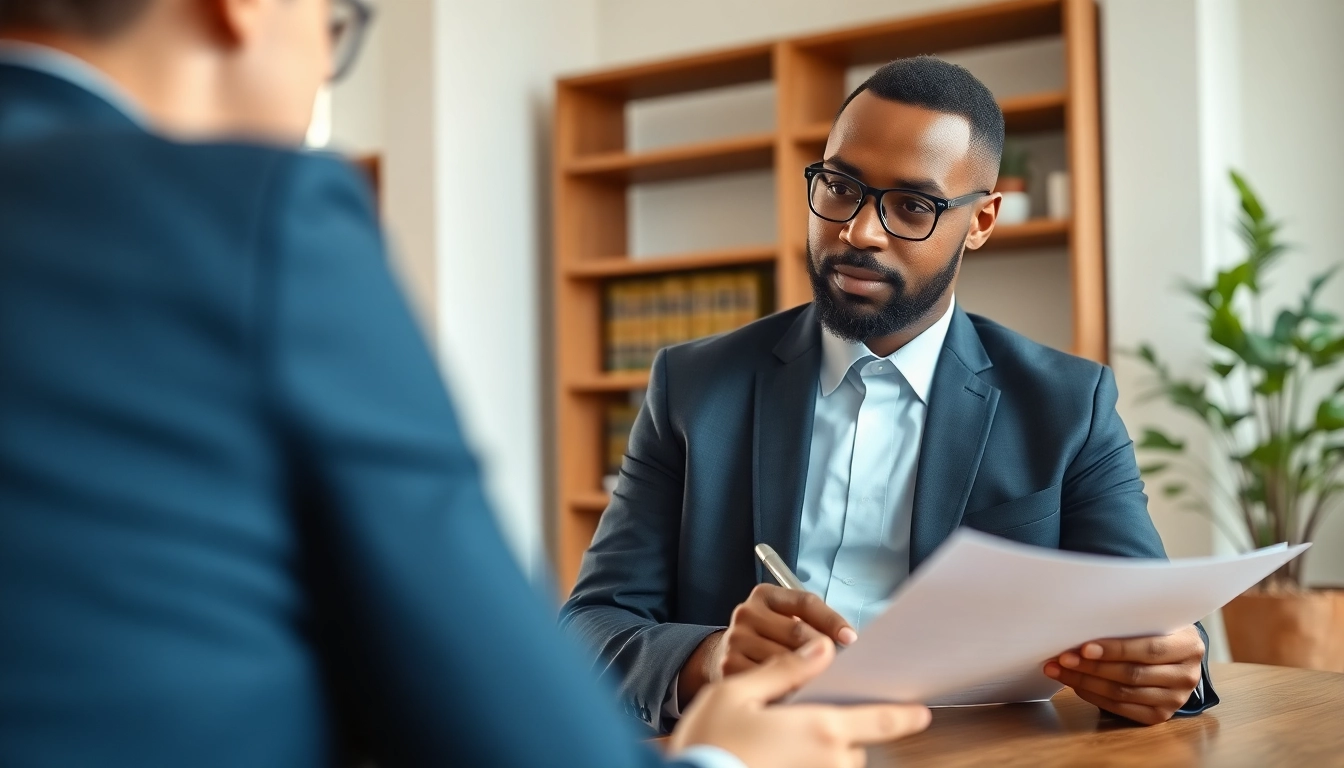 Engaging real estate attorney consultation at https://www.atlantarealestateattorney.com, showcasing trust and professionalism.