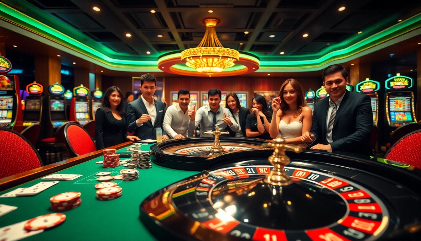Players engaging in high-stakes gambling at a luxurious table featuring indoxxi-inspired poker chips and cards.