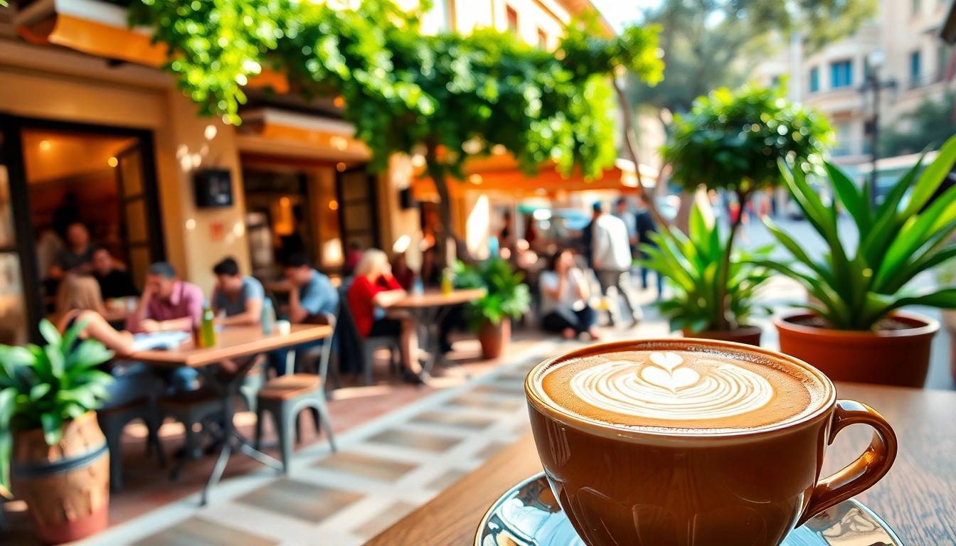 Experience the essence of a Coffee shop lloret de mar with enticing espresso and vibrant outdoor seating.