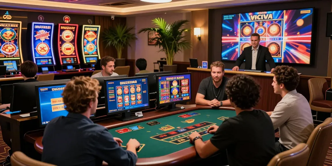 Players at an online casino enjoying slots that accept credit cards, with engaging live dealer interactions and vibrant visuals.
