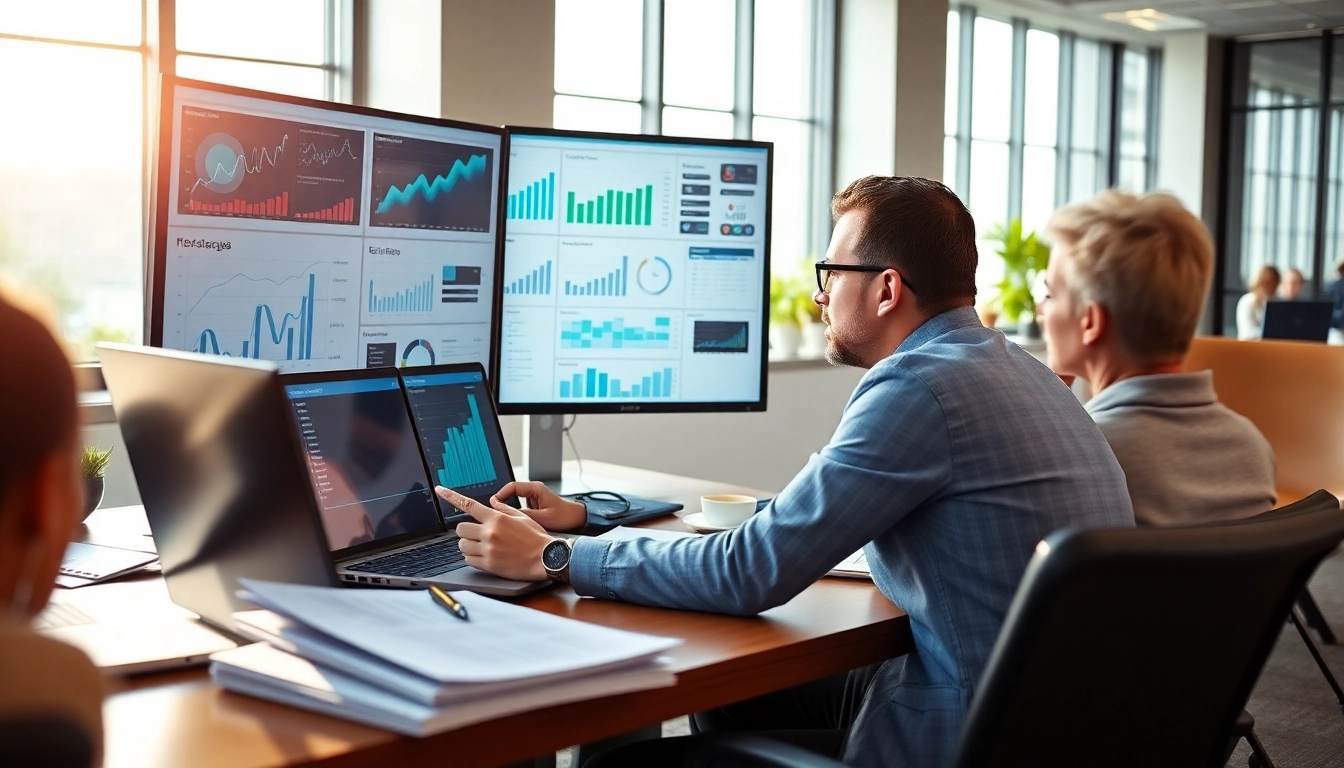 Keyword analyse für digitale Marketingstrategien in einer modernen Büroumgebung.