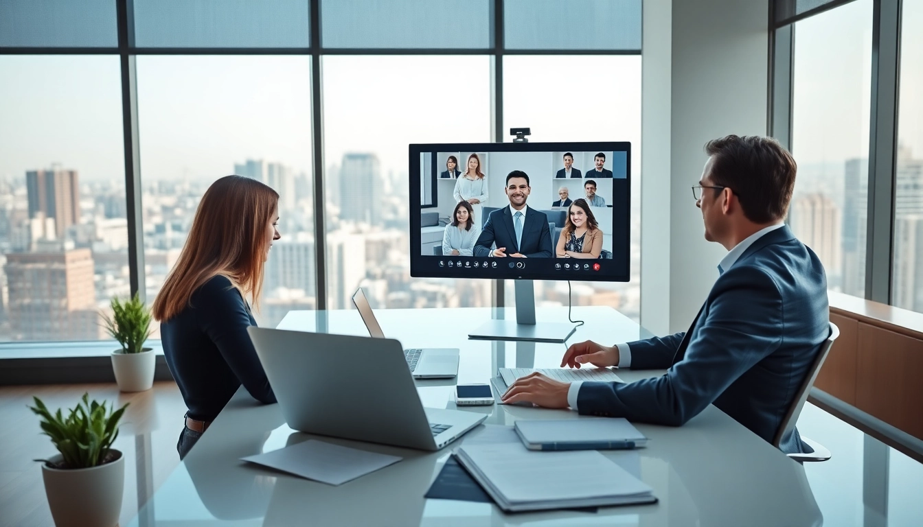 Washington DC Startup Lawyer consulting with clients in a modern office environment.