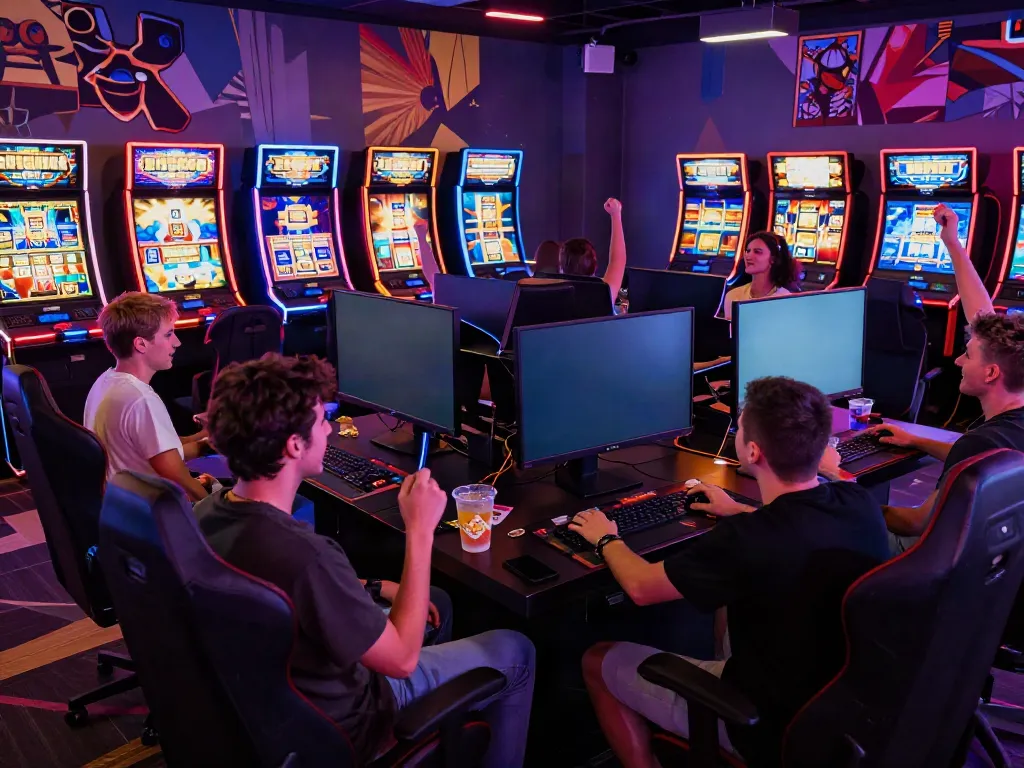 Pengalaman bermain slot777 di kafe bermain game yang penuh keceriaan.