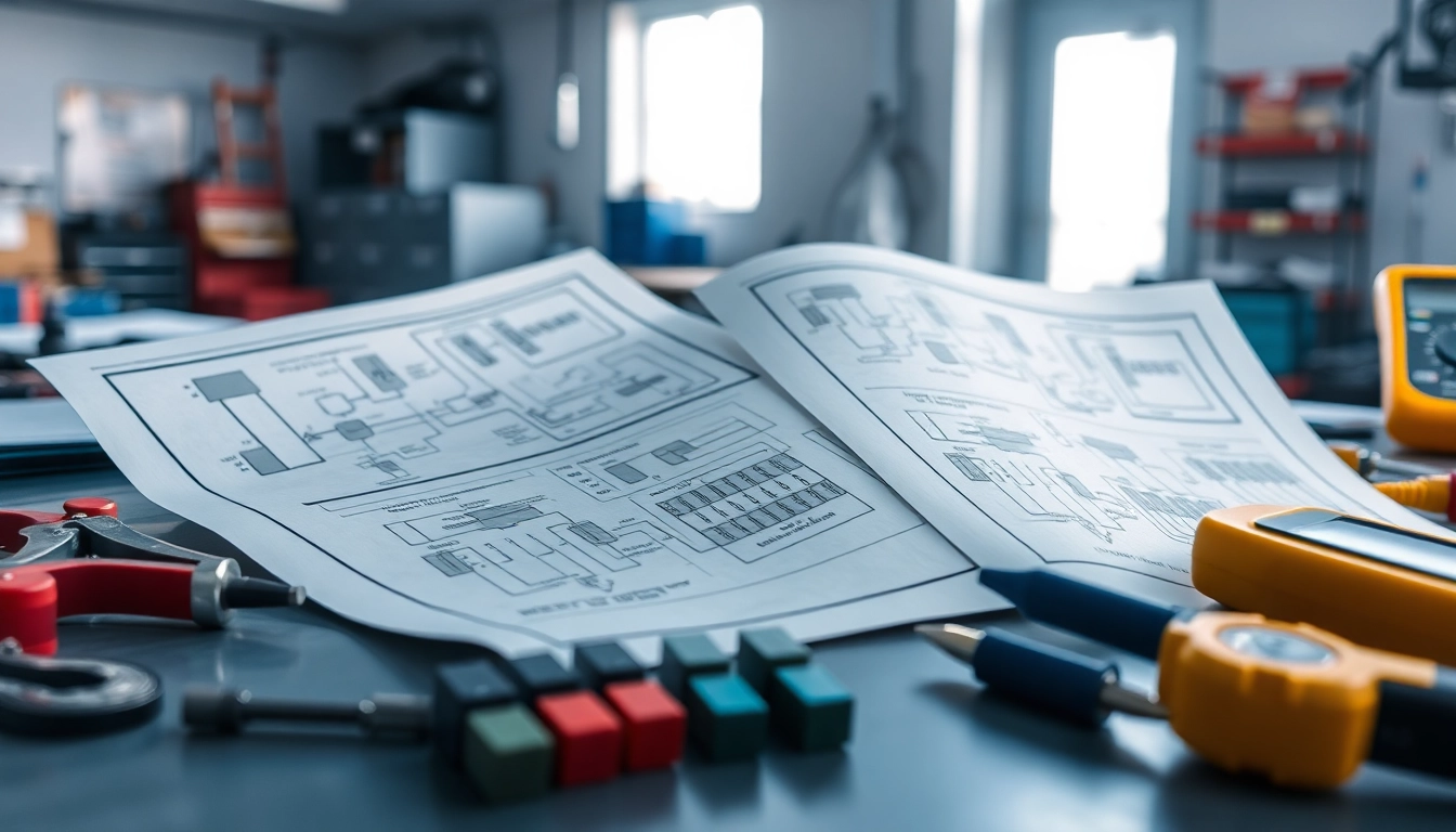 Check automotive fuse schematics at https://bezpieczniki24.pl with professional tools surrounding them.