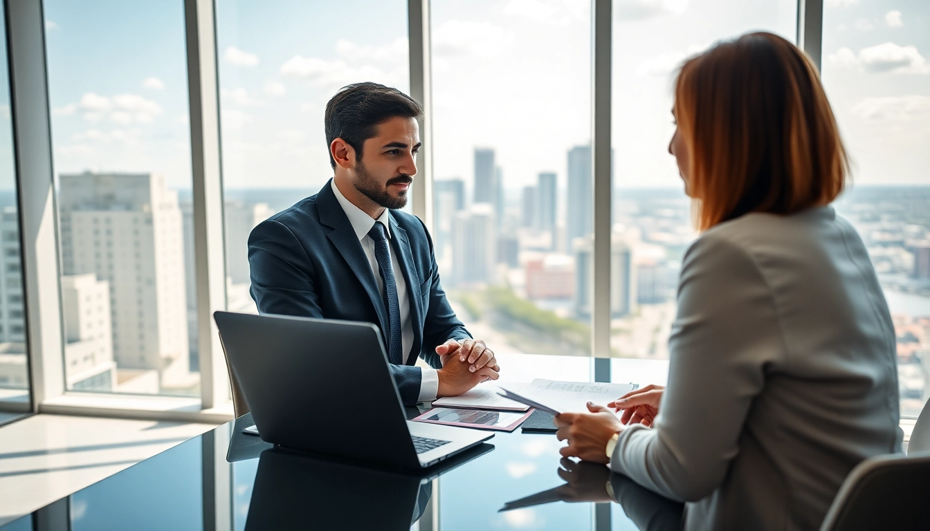 Consult with Miami divorce lawyers for expert legal advice in a modern office.