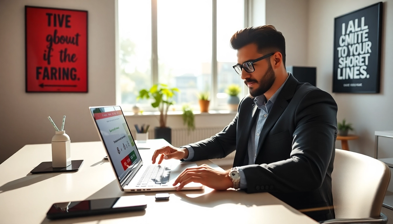Earn money on short links by using innovative online tools in a modern workspace.