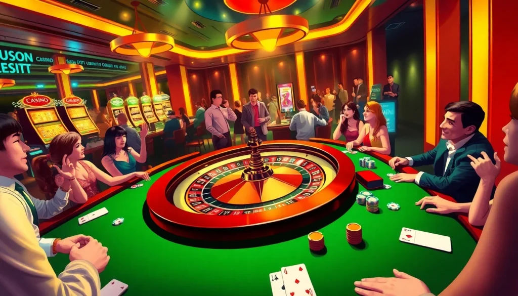 C168.INFO reveals the excitement of roulette at a lively casino, engaging players with vibrant atmosphere.