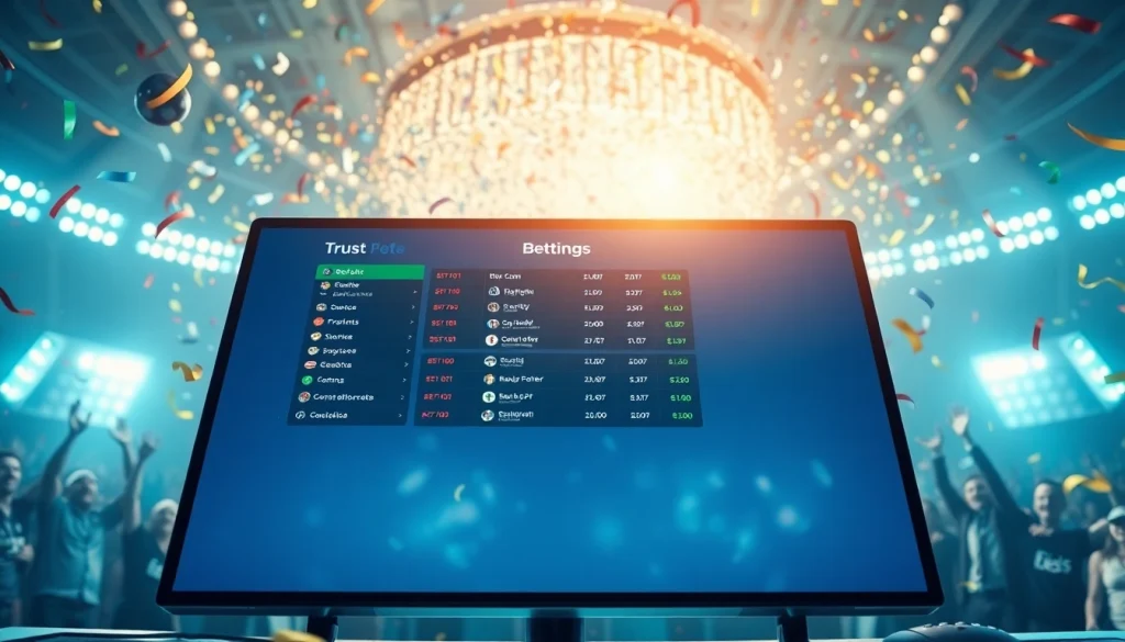 Engaging setup featuring the best sports betting sites India in a lively atmosphere with dynamic displays.