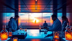 Showcase of the Gilgamesh Project scientists in a futuristic lab, representing www.trilgameshproject.com.