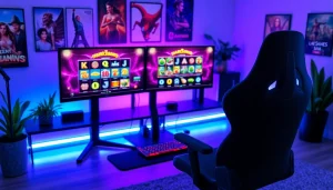 Join the action at https://mega888tm.club with an inspiring gaming setup showcasing vibrant slot games.