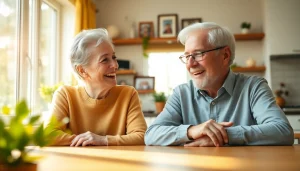 Engaging elderly couple discussing vibrant retirement plans at https://frontidas.com