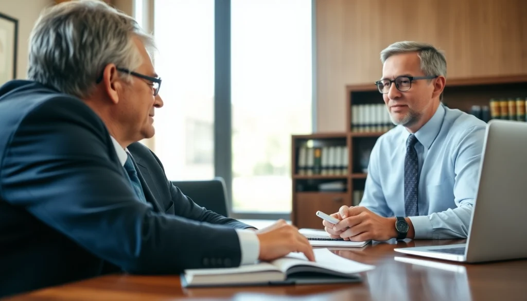 Consultation with a professional attorney at https://www.timgrabeattorney.com in a serene office setting.