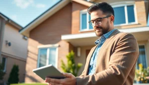 Aktuelle Hausbewertung in Frankfurt von einem Experten auf https://frankfurt-haus-bewerten.de mit einem Tablet