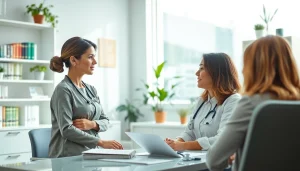 Engaging consultation at https://womens-health-advice.org highlighting expert guidance and support.