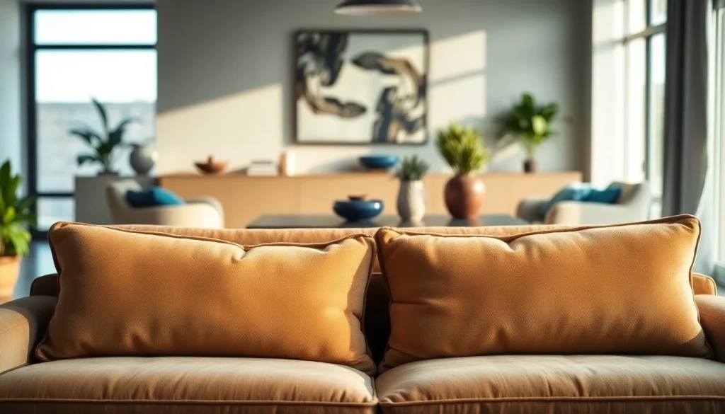 Transform your living area with this stylish sofa bed featuring plush cushions and elegant decor.