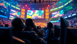 Experience the intensity of the MV88 game in this dynamic esports competition image.