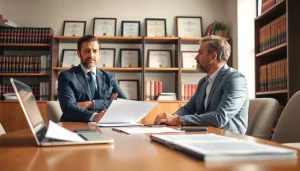 Consult with a professional personal injury lawyer at https://www.marylandpersonalinjurylawyer.com in a bright office.