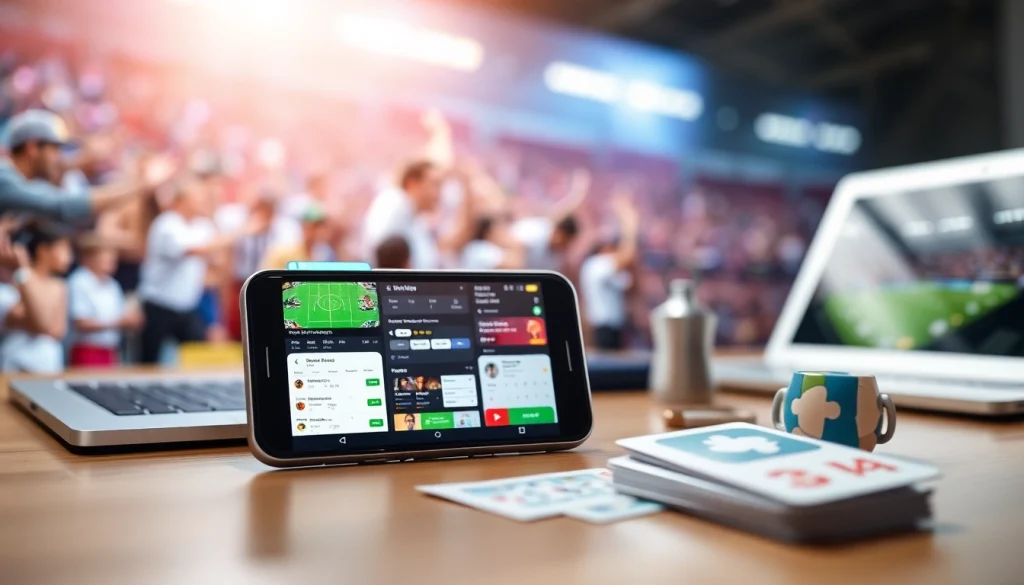 Discover the best sports betting apps in India with an engaging smartphone display.
