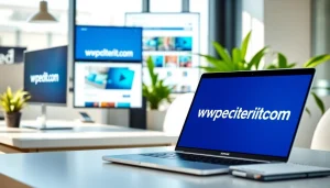 View of a productive workspace showcasing the https://wpedition.com website and tools for engagement.