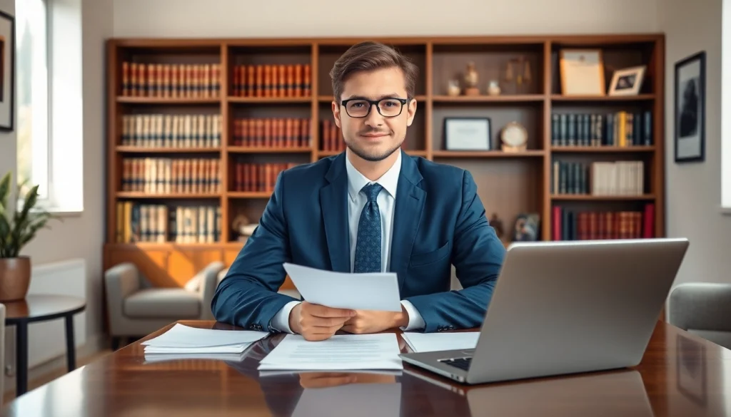 South Dakota truck accident lawyer consulting clients in a professional environment.