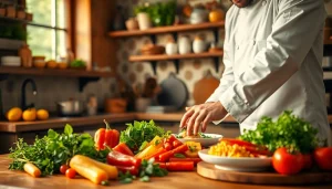 Prepare delicious dishes at recipesalexarciab.com with fresh ingredients and vibrant colors.