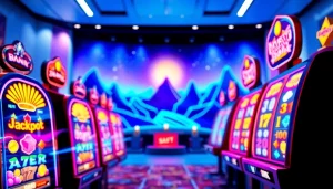 Menampilkan permainan slot lipat4d dengan grafis menarik dan suasana kasino modern.