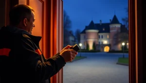 Schlüsseldienst Pforzheim öffnet eine Tür präzise und beschädigungsfrei mit professionellem Werkzeug.