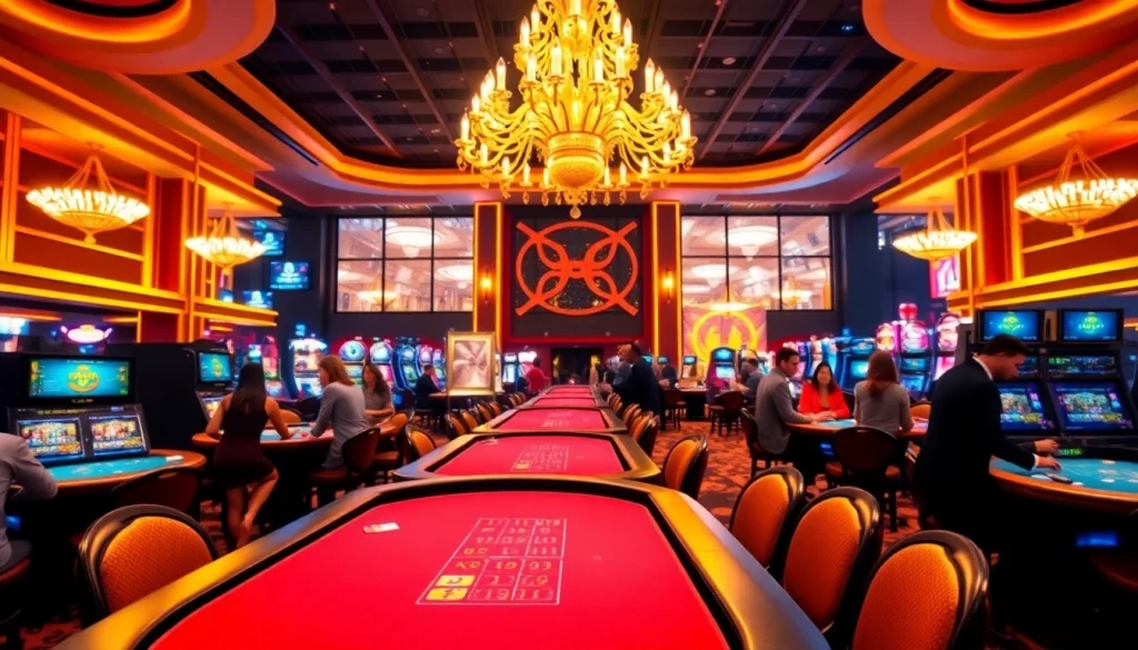 Experience luxury gaming at https://whycazino.com, showcasing players in an elegant casino atmosphere.
