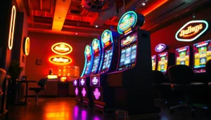 Menangkan jackpot dengan slot mesin modern yang menonjol dan menarik perhatian.