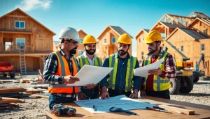 Builders collaborating on a construction project, highlighting good builders near me.