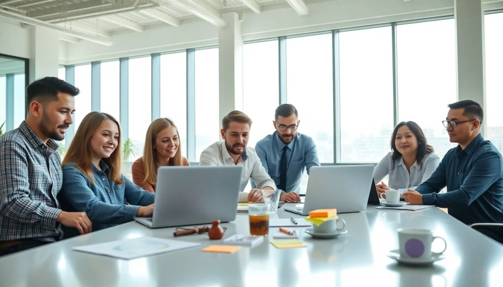 Verbeter https://enqueteplein.nl met teamwork in een moderne kantooromgeving.