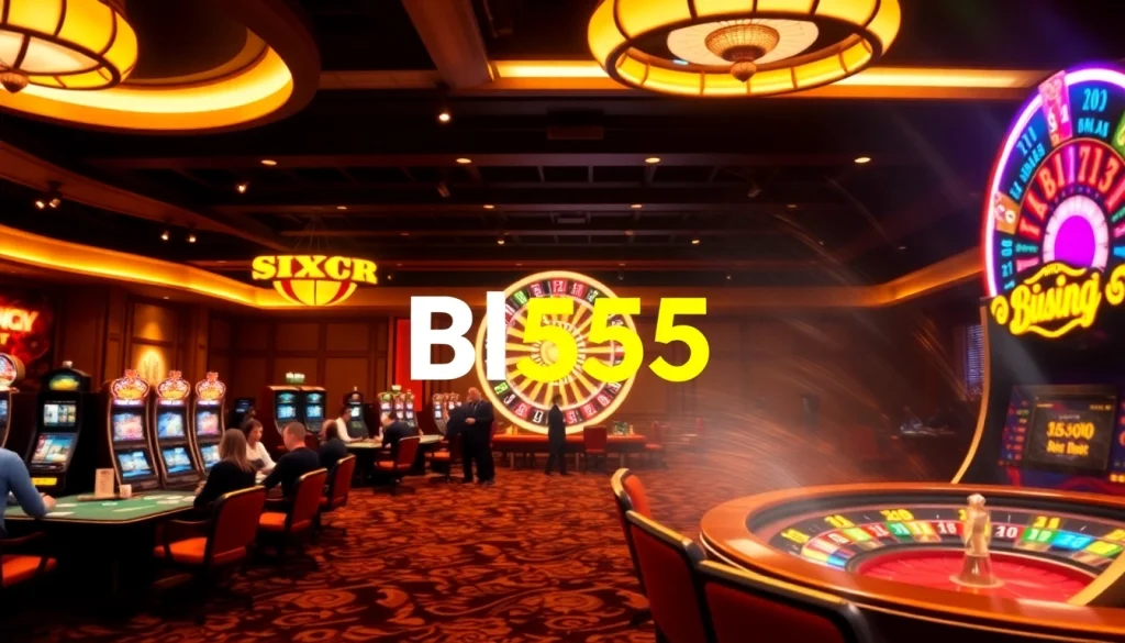 Experience thrilling gambling action at Bl555 with vibrant casino games and engaging players.
