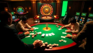 Experience the thrill of high-stakes gaming at ib88 with a luxurious casino poker scene.