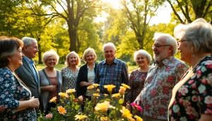 Engaging seniors at a vibrant gathering, emphasizing https://frontidas.com on community and joy.