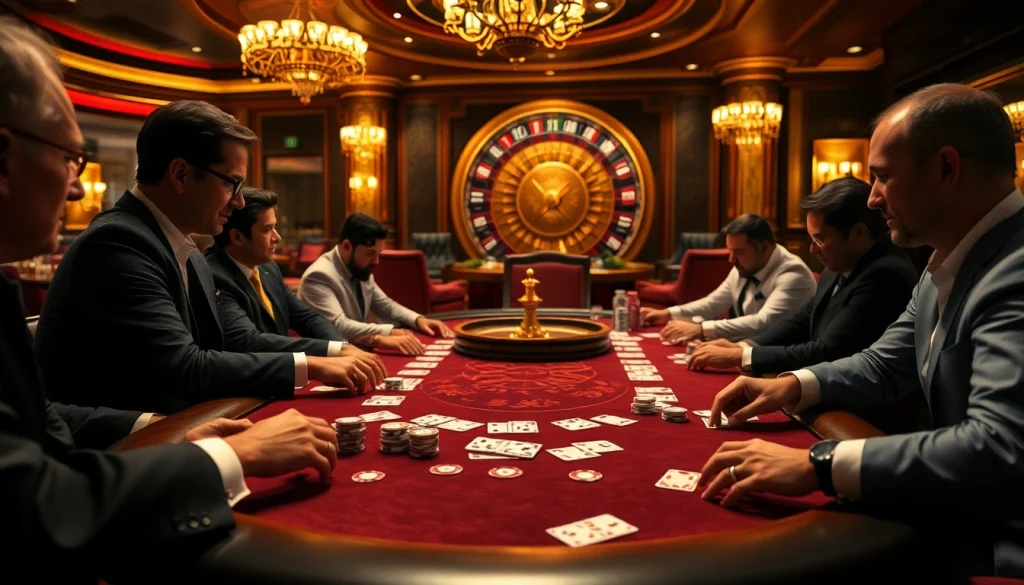 Join intense gambling action at XX88 with poker players and high-stakes chips.