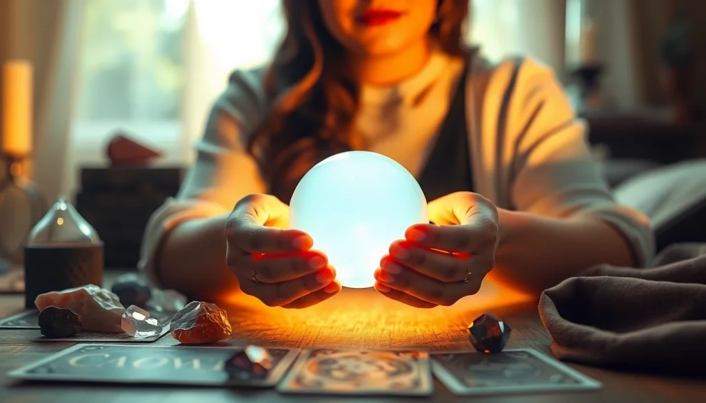 Engage intuitively with services from https://julielynn.co in a tranquil setting filled with crystals.