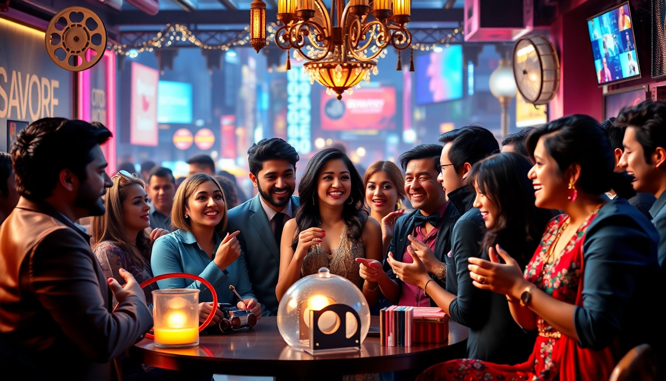 Engaging scene of Bollywood gossip featuring celebrities at https://theopinionatedindian.com discussing lively secrets.