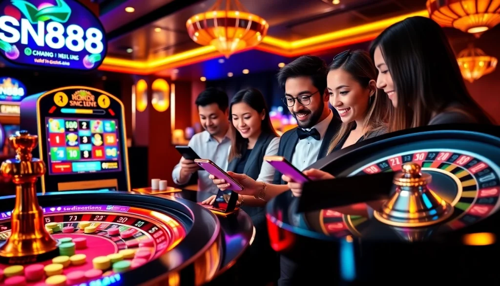 Engage in thrilling slots and table games at SN888 online casino platform.