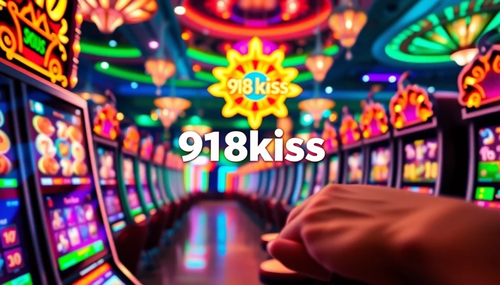 เล่นเกม 918kiss slot กับสล็อตแมชชีนที่มีสีสันสดใสในคาสิโนออนไลน์